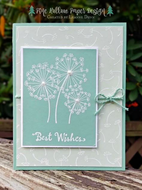 Stampin Up Best Wishes Cards, Dandelion Cards Handmade, Stampin Up Dandelion Wishes Cards, Dandelion Wishes Stampin Up Cards, Su Dandelion Wishes Cards, Dandelion Wishes Stampin Up Cards Sympathy, Trending Sayings, Stampin Up Dandelion Wishes, Wishing On Dandelions