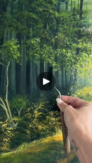 Painting Tree Trunks, Jungle Artwork, Atmospheric Perspective, Jungle Painting, Tips For Painting, Easy Easter Decorations, Easter Tree Decorations, The Natural World, Forest Painting