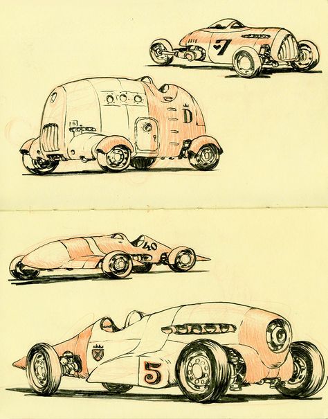 Wheels. From my new book DRAWINGS, currently Kickstarting. Jake Parker, Arte Dc Comics, Car Illustration, Book Drawing, Sketchbook Pages, Car Sketch, Design Challenge, Prop Design, Vehicle Design