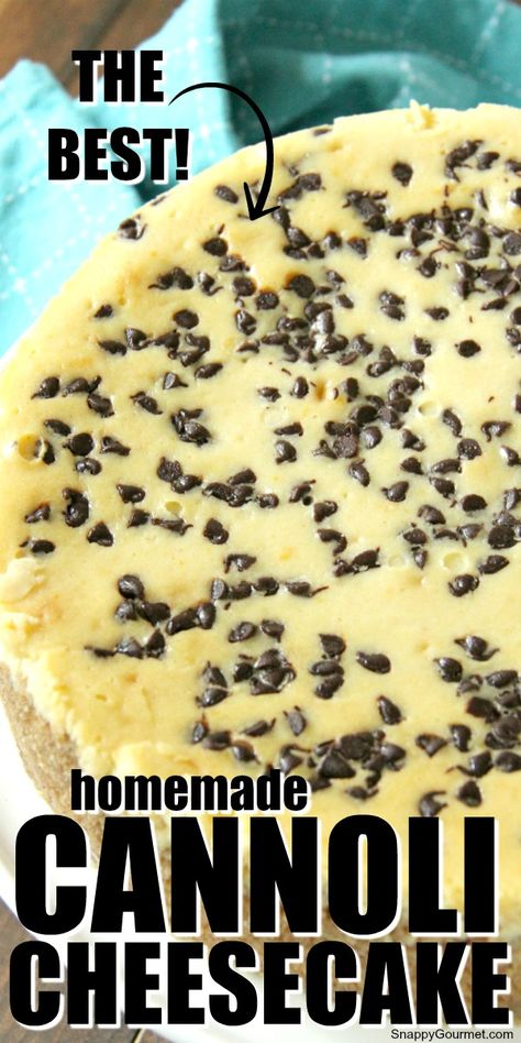 Canoli Cheesecake, Cannoli Cheesecake Recipe, Cannoli Cheesecake, Homemade Cannoli, Italian Cannoli, Easy Cheesecake Recipes, Salty Cake, Carrot Cake Recipe, Creamy Cheesecake