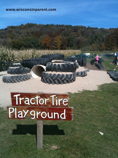 Treinen Farm in Lodi is a fun hobby farm with corn maze, pumpkin patch, and agri-playground for the kids. Pumpkin Patch Business, Tire Playground, Pumpkin Patch Farm, Sand Pit, Farm Day, Farm Games, Farm Fun, Tractor Tire, Farm Activities