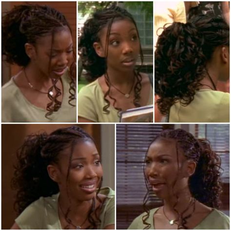 Moesha Hairstyle Moesha Curly Braids, Moesha Hairstyles 90s, Moesha Box Braids, Brandy Norwood Moesha, Brandy Moesha Braids, Moesha Hairstyles Braids, Brandy Braids Hairstyles, Brandy Box Braids, 2000s Box Braids Hairstyles