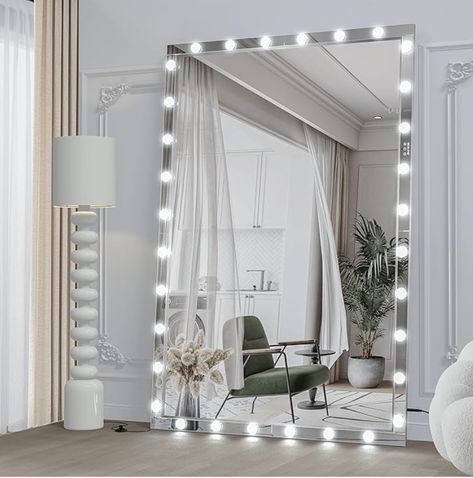 Body Mirror With Lights, Full Body Mirror With Lights, Floor Mirror With Lights, Full Length Mirror With Lights, Vanity Tables, Makeup Table Vanity, Pedestal Sinks, Full Body Mirror, Body Mirror