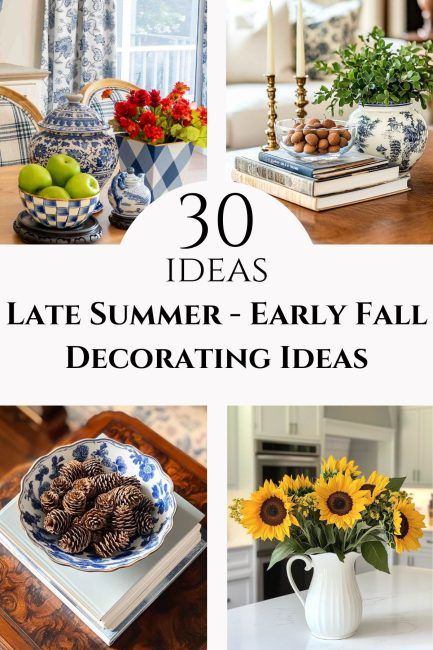 Late Summer Table Decor, September House Decor, Summer To Fall Decor Transition, August Home Decor, Late Summer Porch Decor, Late Summer Tablescapes, September Decorations Home, End Of Summer Decor, September Home Decor Ideas