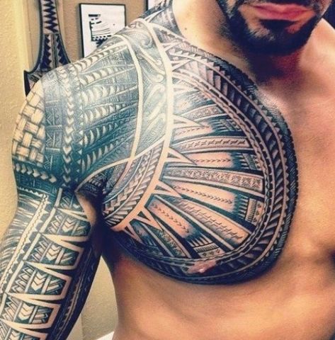 From neck to abdomen, discover the best chest tattoos for men. Get manly upper body designs and ideas for inking the canvas on your chest. #chesttattoos #tattooideas Chest Tattoo With Meaning, Tato Maori, Samoan Tattoo, Tattoo Inspiration Men, Cool Chest Tattoos, Tattoos Geometric, Chest Tattoo Men, Arm Sleeve Tattoos, Maori Tattoo