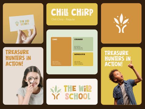 The Wild School - Brand Identity by Shabee Ur Rehman on Dribbble Kindergarten Website, Kids Education, Visual Identity, The Wild, Brand Identity, Kindergarten, Education