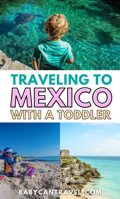 The Mayan Riviera in Mexico is a popular destination with families and for good reason. There is so much more to do than just beaches, when traveling to Mexico with a toddler. If you are looking to escape the winter this year, put the Riviera Maya on your list of places to go for your family vacation. Here's what you need to know about traveling to Mexico wiht a toddler. Cancoon Mexico, All Inclusive Mexico, Traveling To Mexico, Mexico With Kids, Tulum Ruins, Interactive Museum, Mayan Riviera, Visit Mexico, Toddler Travel