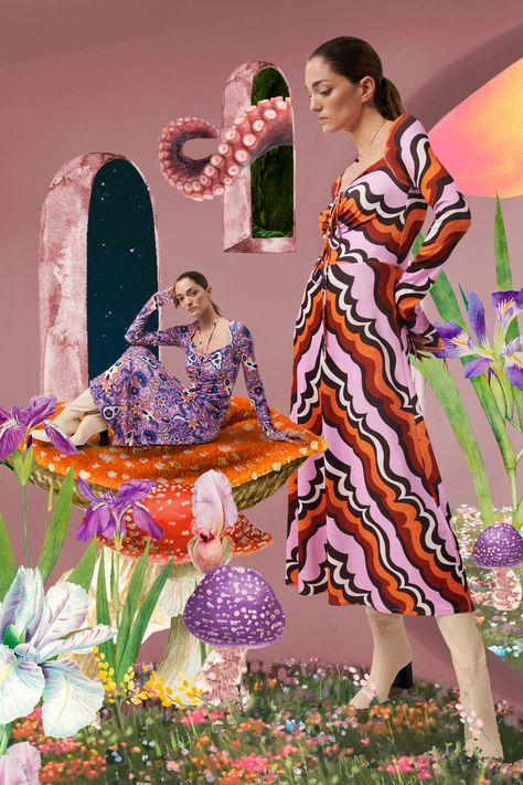 Chufy Resort 2024 Collection | Vogue Tropical Prints Pattern, Resort 2024 Collection, Resort 2024, Color Trends Fashion, Next Clothes, Print Trends, White Maxi, Trend Forecasting, 2024 Fashion