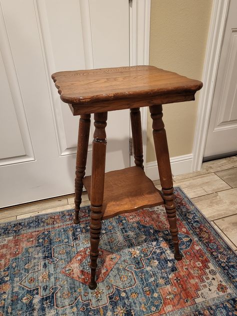 Antique Parlor Table. Good condition! Please review all photos and video thoroughly and carefully as they are an integral part of the description. Please feel free to contact me if you desire additional photos or have any questions. All items come as is and are in vintage condition. Processing  time is 1 to 3 days, however I always ship as soon as possible. As we all know, shipping is never free. Shipping costs have been added to the price so listed as Free Shipping.  If a product is received da Vintage End Tables, Parlor Table, Antique Table, Distressed Furniture, Side Table Wood, Cottage Design, Coffee And End Tables, Antique Items, Refinishing Furniture