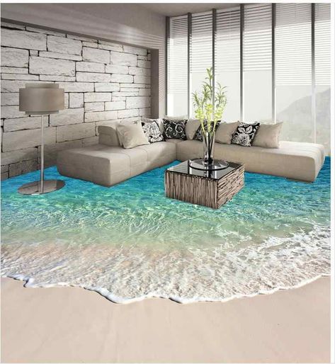 Beach beautiful seaside scenery 3D floor Waterproof floor mural painting 3d flooring bathroom Home Decoration|floor mural|3d flooringflooring waterproof - AliExpress 3d Floor Art, 3d Floor Painting, Cool Desktop Wallpapers, Flooring Bathroom, 3d Flooring, Floor Painting, Mandala Tapestries Wall Hangings, Stained Glass Window Film, Floor Murals