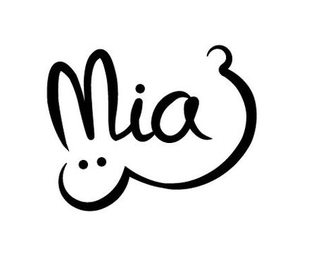 Mia Signature Ideas, Mia Name Art, Signature Design Name, Name Logo Ideas, Logo Rabbit, Basketball Logo Design, Awesome Logos, Magic Rabbit, Rabbit Logo