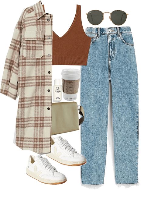 Casual Outfit Wardrobe, Menswear Inspired Fashion For Women, How To Style Sweatshirt Outfit Ideas, Warm Colors Outfit, Low Effort Outfits, Joshua Tree Outfit Ideas, Otdd Outfit, Cute Jeans Outfit, March Outfit Ideas