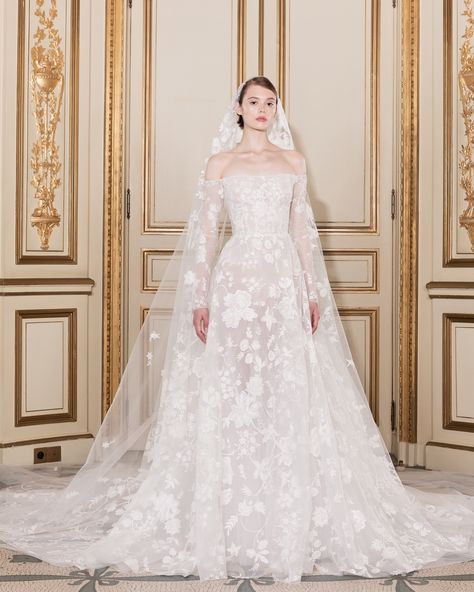 Georges Hobeika’s Bridal Fall 2024 Collection, a blend of exquisite craftsmanship and contemporary silhouettes, designed to celebrate… | Instagram George Hobeika Bridal, Georges Hobeika Bridal, George Hobeika, Wedding Dress Overskirt, Bridal 2024, Expensive Wedding Dress, Classy Wedding Dress, Royal Wedding Dress, Wedding Dress Guide