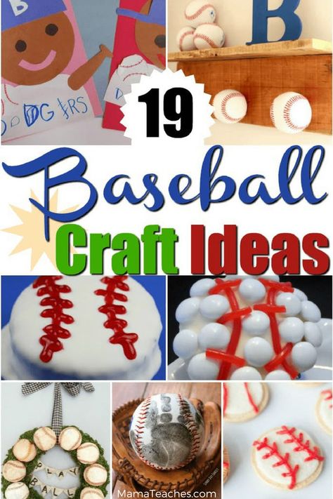 Baseball Crafts For Kids, Summer Activities At Home, Snacks For Teens, Crafts For Older Kids, Making Christmas Decorations, Learning Crafts, Baseball Crafts, Arts And Crafts For Teens, Christmas Art Projects