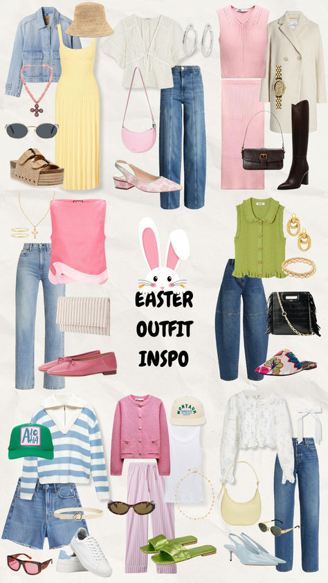 🐰 Hop into style this Easter with some outfit inspiration! 🐰 From pastel palettes to floral prints, discover the perfect ensemble for your Easter celebration. 

📌 Pin these Easter outfit ideas now and let your style blossom this Spring #EasterOutfits #SpringFashion #EasterStyle #FloralFashion #EasterDresses #FashionInspiration #EasterSunday #SpringStyle #OutfitIdeas #SpringTrends #EasterLooks #EasterOOTD  #TrendyOutfits #jomurphydesigns Easter Sunday Outfit, Easter Fashion, Easter Dress, Easter Outfit, Floral Fashion, Easter Sunday, Easter Celebration, Spring Trends, Style Guides