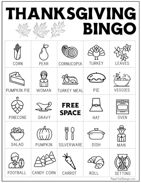 Print our fun Thanksgiving bingo game for a fun Thanksgiving activity to do with the kids. Thanksgiving Bingo Free, Bingo Cards To Print, Classroom Thanksgiving, Fun Thanksgiving Games, Thanksgiving Bingo, Free Printable Thanksgiving, Thanksgiving Games For Kids, Thanksgiving Worksheets, Bingo For Kids