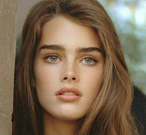 Brooke Shields Aesthetic, Brooke Shields Face, Box Braids High Ponytail, Layered Hair Ponytail, Curls Layered Hair, Braids High Ponytail, Bob Haircut Updo, Brooke Shields Eyebrows, Ponytail Mohawk