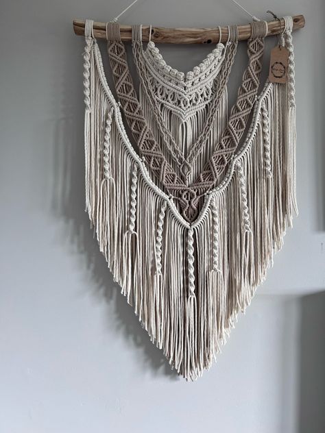 Macrame Wall Hanging Ideas Handmade, Minimalist Style Wall Hanging, Modern Farmhouse Wall Tapestry, Trendy Boho Earth Tone Macrame Mural - Etsy Wall Hanging Ideas Handmade, Macrame Wall Hanging Ideas, Macrame Mural, Rustic Room Decor, Tapestry Macrame, Wall Weaving, Wall Hanging Ideas, Weaving Tapestry, Hanging Ideas