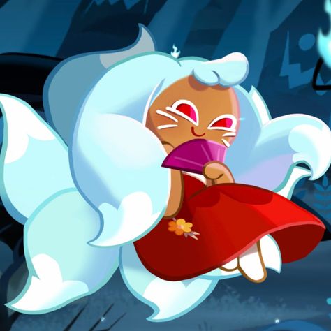 Kumiho Cookie, Cookie Run Kingdom Icon, Fox Icon, Custard Cookies, Icon Game, Cookie Run Kingdom, Strawberry Cookies, Fox Cookies, Cookie Run