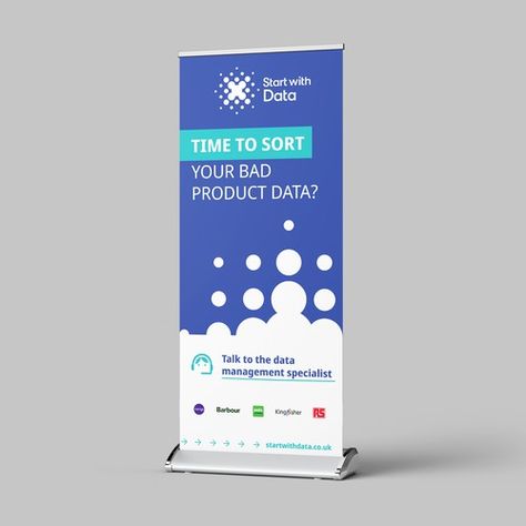 A trade show roll up banner based on brand guidelines. Signage Business&consulting blue-color trade-show consultancy roll-up-banner Adobe Illustrator Adobe Photoshop Roll Up Banner Design, Tradeshow Banner Design, Tradeshow Banner, Roll Up Banner, Business Consulting, Brand Guidelines, Consulting Business, Trade Show, Media Post