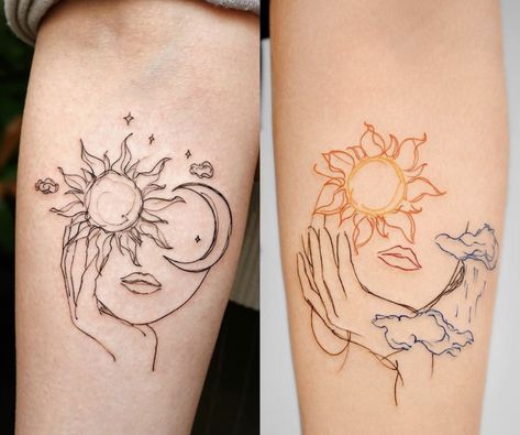 Multiple Memorial Tattoos, Mother Daughter Tattoos Simple, Twins Tattoo Ideas, Matching Mother Daughter Tattoos, Tattoo Sonne, Matching Ideas, Matching Tats, Basic Tattoos, Inner Forearm Tattoo