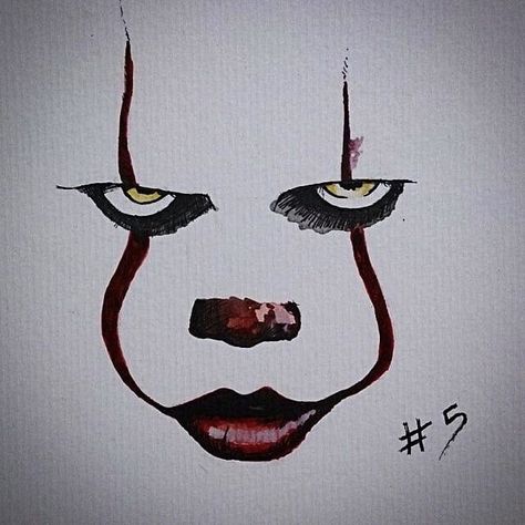 Pennywise When Bored, Easy Pencil Drawings, Scary Drawings, Es Der Clown, Desen Realist, Things To, Doodle Art Journals, Illustrator Design, Tapeta Galaxie