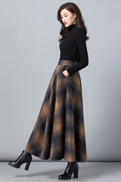 Rok Outfit, Long Skirt Outfits, Winter Fashion Outfits Casual, Cute Dress Outfits, Modest Dresses Casual, Quick Outfits, Fashionista Clothes, Stylish Work Outfits, Easy Trendy Outfits