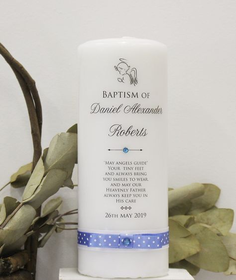 Blessingway Candle, Wedding Communion Candle, Baptism Candle Decoration, Baptism Candles Boy, Christening Candle, Angel Guide, Baptism Candle, Memorial Candle, Holy Communion