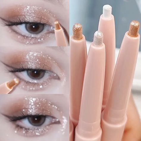 43.61MKD 35% OFF|Shiny Glitter Lying Silkworm Pencil Diamond Highlighter Eyeliner Eyeshadow Pen Long lasting Waterproof Outline Pen Korean Makeup| | - AliExpress Korean Makeup Highlighter, Douyin Glitter, Highlighter Eyeliner, Korean Eyeliner, Diamond Highlighter, Eyeshadow Pen, Shiny Makeup, Eyeliner Eyeshadow, Glitter Eyeliner