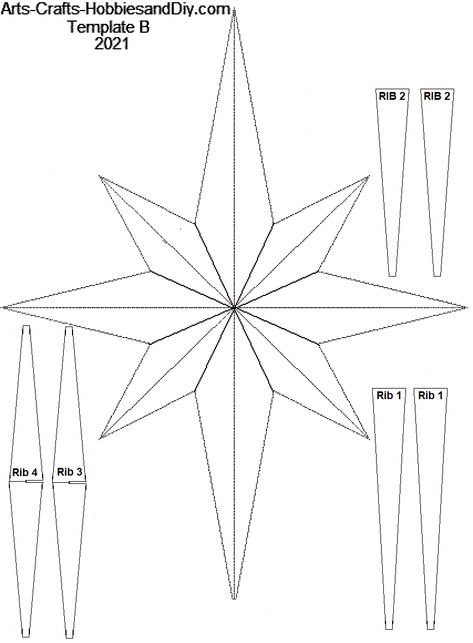 Bethlehem_Star_Template_B.gif 854×1,160 pixels Star Of Bethlehem Drawing, Diy North Star Ornament, Bethlehem Star Template, Star Of Bethlehem Diy, Nativity Star Diy, Diy Star Of Bethlehem, Diy Bethlehem Star, Christmas Star Decor, 3d Star Template