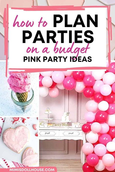 Pink Themed Party Food and Decor Pinkalicious + Perfect Pink Party Ideas. I'm sharing some pretty party ideas today for your pretty pink parties. If you have a girly girl or are planning a pretty pink baby shower...you will love these fun and festive pink party decorations and food ideas! Party In Pink Ideas, Pink Party Favor Ideas, Pink Party Ideas For Adults Birthdays, Pink Birthday Party For Women, Pink Backyard Birthday Party, Pink College Party, Pretty In Pink Party Ideas, Party Must Haves List, Pink Out Birthday Party Ideas