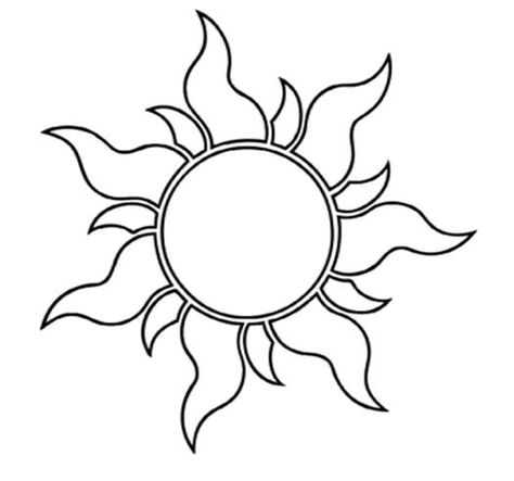 Sun Symbol Tattoo, Disney Tangled Tattoo, Rapunzel Tattoo, Rapunzel Sun, Tangled Sun, Sun Drawing, Sun Symbol, Symbol Tattoo, Sun Tattoos