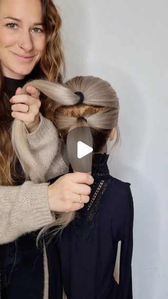 Medium Hair Casual Updos, Easy Hair Do For Wedding Guest, Haïr Style For Office, Easy Plaits Hairstyles Simple, Easy Simple Updos For Long Hair, Quick Hair Updos For Work, Easy Quick Updos For Long Hair, Hair Updos Easy Long, Quick Long Hairstyles For Work