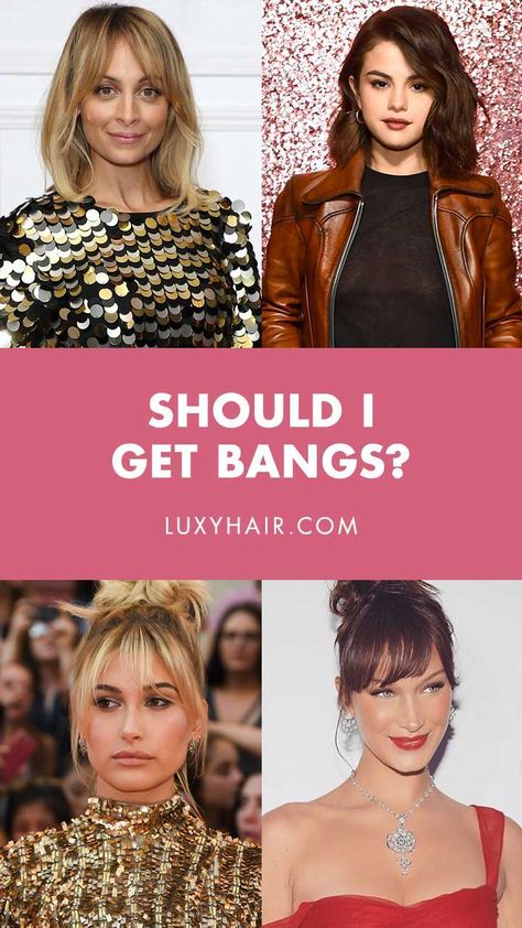 Should I get Bangs? The Ultimate Guide 2a Hairstyles, Bangs Vs No Bangs, Should I Get Bangs, One Length Haircuts, Fringe Styles, Growing Out Bangs, Perfect Bangs, Different Face Shapes, Low Porosity