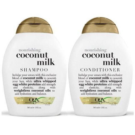 Ogx Shampoo, Coconut Milk Conditioner, Ogx Hair Products, Coconut Conditioner, Coconut Milk Shampoo, Coconut Shampoo, Good Shampoo And Conditioner, Best Shampoos, Shampoo Conditioner