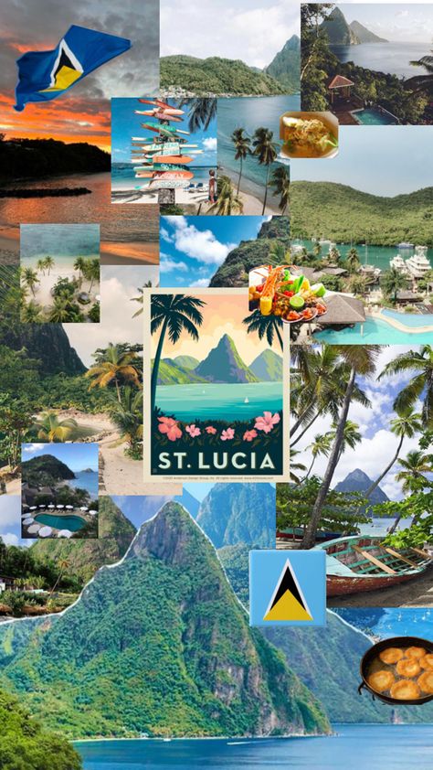 St Lucia Aesthetic, Lucia Aesthetic, St Lucia Caribbean, Vacation Locations, Travel Inspiration Destinations, Caribbean Island, Dream Travel Destinations, Hawaii Island, Vacation Places