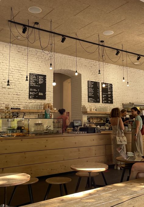 #cafe #aesthetic Small Cafe Aesthetic, Summer Cafe, Small Coffee Shop, Cafe Aesthetic, Future Job, Small Cafe, Summer Dream, Business Design, A Coffee