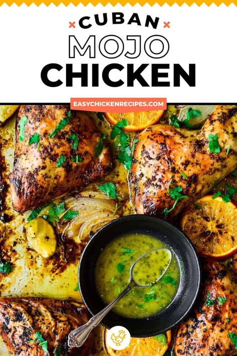 Cuban Mojo Chicken, Pineapple Avocado Salsa, Mojo Chicken, Pollo Tropical, Cuban Mojo, Recetas Salvadorenas, Marinate Chicken, Cuban Dishes, Chicken Leg Recipes