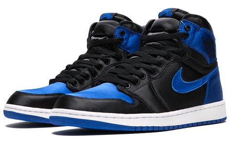 Nike Air Jordan 1 Retro High EP 'Satin Royal' Black/Varsity Royal-White 921193-007 Blue Air Jordan 1, Vapour Max Nike, Satin Shoes, Jordan 1 High Og, Air Jordan 1 Retro High Og, Air Jordan 1 Retro High, Nike Air Jordan 1, Air Jordan 1 High, Jordan 1 High