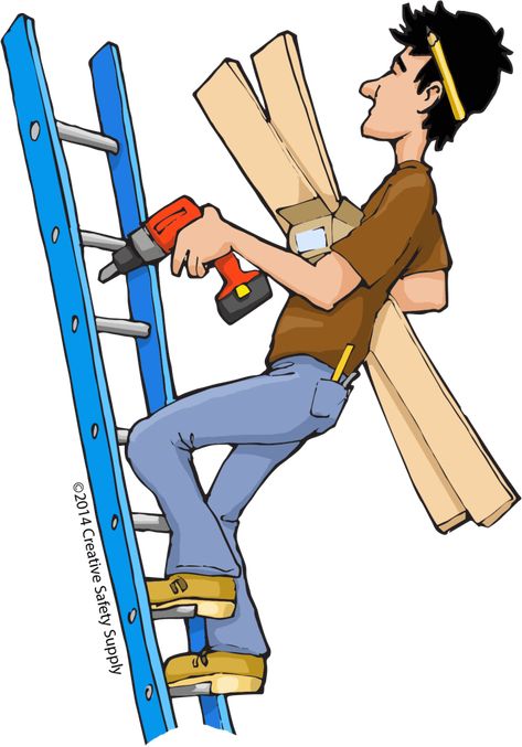 10 Workplace Safety Mistakes – You’ll Want to Read them All! | Creative Safety Supply Blog Safety Drawing, Safety Cartoon, Ladder Safety, Safety Officer, Work Cartoons, Health And Safety Poster, Forklift Safety, Manual Handling, Worker Safety