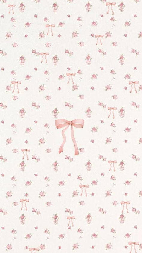 #coquette #wallpaper #pink #flowers #bows #cute #aesthetic Pink Wallpaper Kawaii, Bow Wallpaper Iphone, Wallpaper Coquette, Pink Wallpaper Laptop, Pink Wallpaper Ipad, Phone Wallpapers Vintage, Coquette Wallpaper, Cute Wallpapers For Ipad, Normal Wallpaper