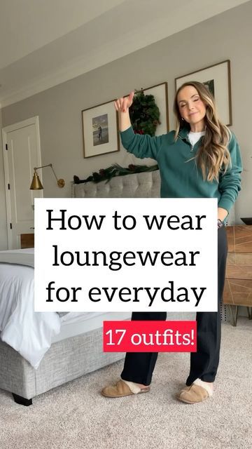 Merrick White / Style Educator on Instagram: "17 ways to wear loungewear for everyday (without looking like you’re wearing pajamas 🫣) which look is your favorite?? I think it’s the flared pants, turtleneck, and half zip around the shoulders for me 🤩 I’ve been wearing @americangiant’s loungewear for YEARS and it just keeps getting better. It’s super sturdy weight, so it’s warm enough for outside and holds up year after year. Comment LINK below and I’ll send you links to all these outfits straight to your DMs! Plus my code MERRICK works for 20% off for new customers at American Giant 🎉 #myamericangiant #merricksmomiform #AmericanGiantPartner" Fall Lounge Outfits, Grunge Chic Outfits, Lounge Pants Outfit, Straight Leg Sweatpants Outfit, Lazy Fall Outfits, Black Joggers Outfit, Lounge Wear Outfit, Fall Loungewear, Comfy Lounge Wear