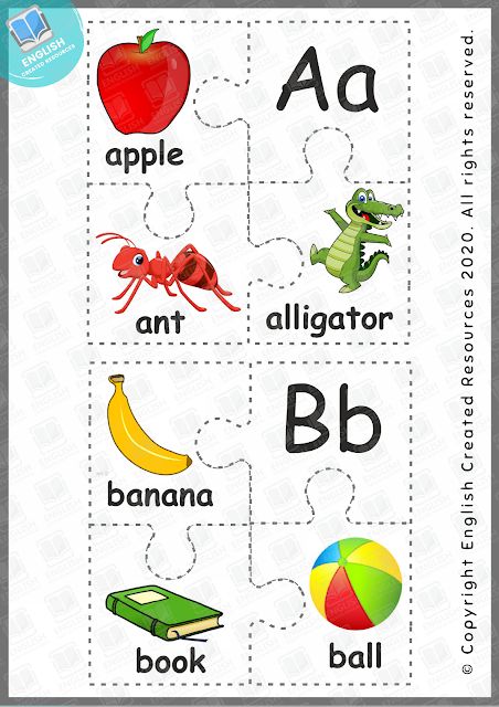 Alphabet Worksheets For Grade 1, Letter Puzzles Free Printable, Alphabet Puzzles Free Printable, Letter A Puzzle, English Alphabet Worksheets, Alphabet Activities For Toddlers, English Alphabets With Pictures, English Created Resources, Puzzle Alphabet