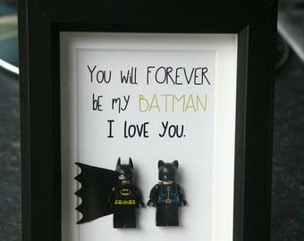 Batman and Catwoman Batwoman Personalised Lego wedding anniversary fathers day romantic quote boyfriend love wife husband dad frame Valentines Romantic Quotes, Personalised Valentines Gifts For Him, Batman Wedding, Lego Wedding, Superman Gifts, Surprise Gifts For Him, Batman Gifts, Birthday Presents For Him, Batman And Catwoman