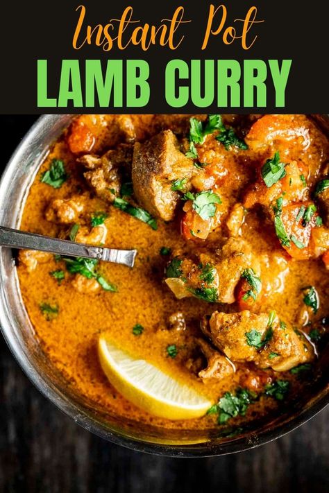 Slow Cook Lamb, Pressure Cooker Curry, Pressure Cooker Lamb, Paleo Beef Recipes, Lamb Curry Recipes, Cook Lamb, Lamb Loin Chops, Slow Cooker Lamb, Slow Cooked Lamb