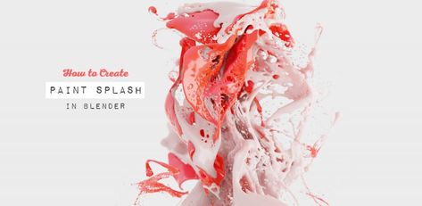 How to Create a Paint Splash in Blender Blender Motion Graphics, Blender Modeling, Motion Graphs, Cyberpunk Armor, Splash Effect, 3d Modeling Tutorial, Blender Models, Motion Design Video, Blender Tutorial