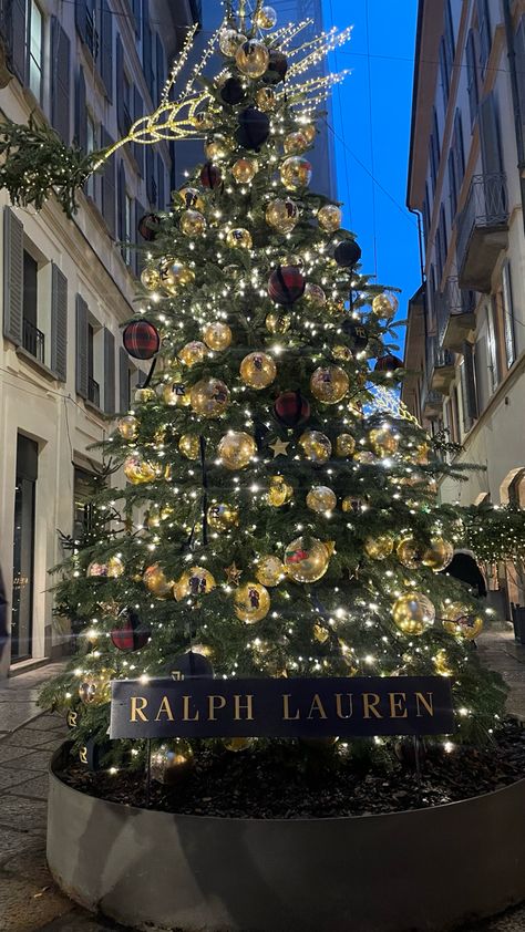 Ralph Lauren Christmas Tree, Ralph Lauren Christmas, Ralph Lauren Aesthetic, Christmas Dreaming, Polo Ralph, Milan, Polo Ralph Lauren, Ralph Lauren, Christmas Tree