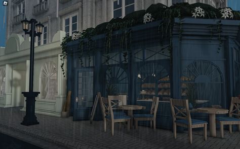 Bloxburg Library Ideas Exterior, Bloxburg Nyc Building, Bloxburg Resturaunt Ideas, Bloxburg Town Library, Bloxburg Road Ideas, Nyc House Bloxburg, City Inspo Bloxburg, Paris In Bloxburg, Bloxburg Town Inspiration