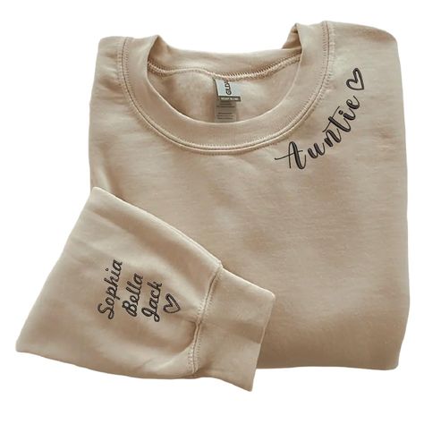 PRICES MAY VARY. 💝【UNIQUE CUSTOM SHIRT】Easily make your embroidered shirt by yourself. Click on “Customize now” to add your personalzation. It will be the best funny shirt for women. Perfect gift for Mother's Day, Father's Day, Birthday, Anniversary, Valentine's Day, Christmas, and Easter. 💝【HIGH-QUALITY MATERIAL】Our embroidered products are made with a distinctive, soft, and comfortable cotton blend, it will make you feel soft and comfortable all day when wearing these shirts. 💝【FEATURE】The Mama Embroidered Sweatshirt, Dog Mama Shirt, Mama T Shirt, Kids Names, Mama Shirts, Mama Sweatshirt, Personalized Clothes, Custom Sweatshirts, Mom Sweatshirt