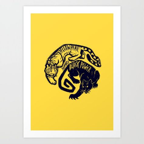 Black Power, Yellow Peril, Sunflower Art Print, Tiger Balm, Black Panther Party, Sunflower Art, Hippie Wallpaper, Sunflower Print, Society6 Art